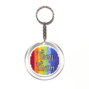 theythem stitchedkeychain 01